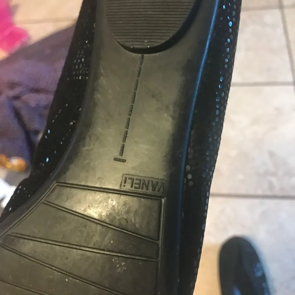 vanELI sparkle black ballet flats
